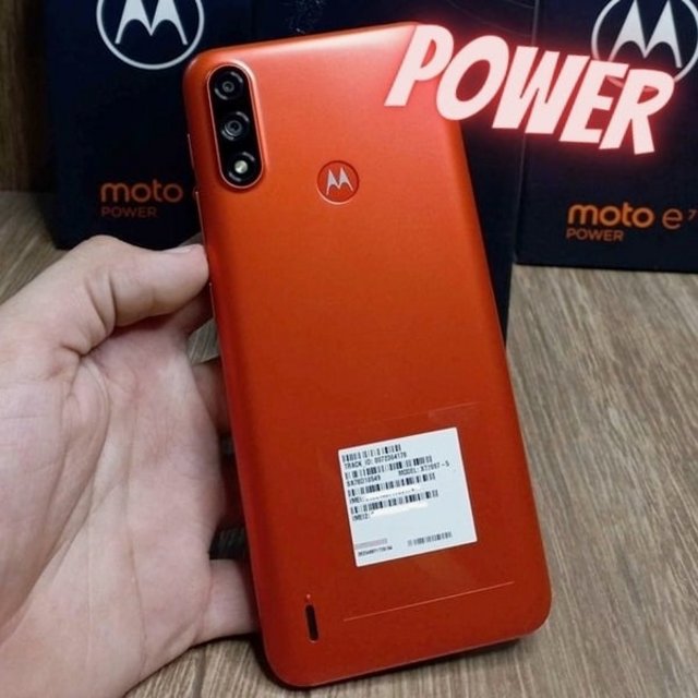 Smartphone Motorola Moto E7 Power 32GB 4G 2GB RAM Tela 6,5” Câm. Dupla + Selfie 5MP