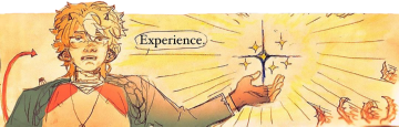 the second part of a drawing by hyuu_02 on instagram. c!tommy is saying "experience". 