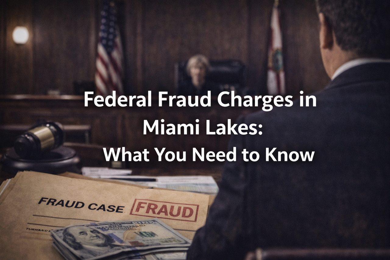 Federal fraud charges courtroom and financial crime concept