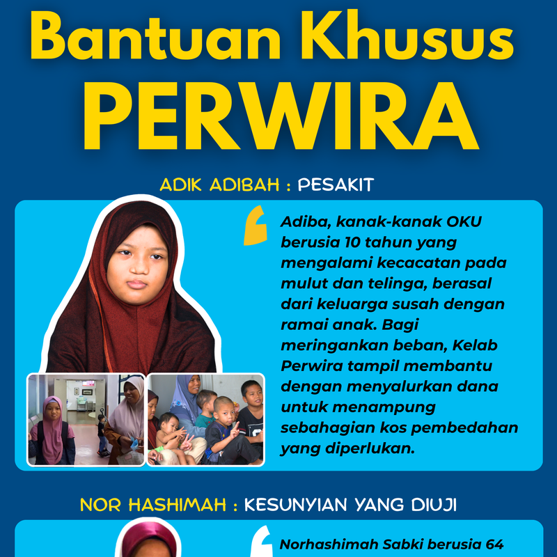 Projek bantuan ini diharapkan dapat memberikan sumbangan yang signifikan kepada masyarakat, sekaligus meningkatkan kesedaran sosial.
