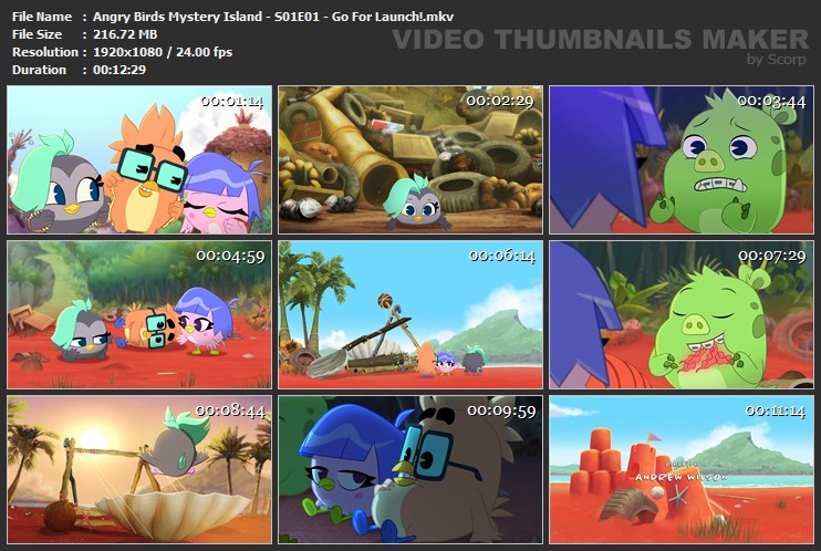 Angry Birds Mystery Island - S01E01 - Go For Launch!.mkv
