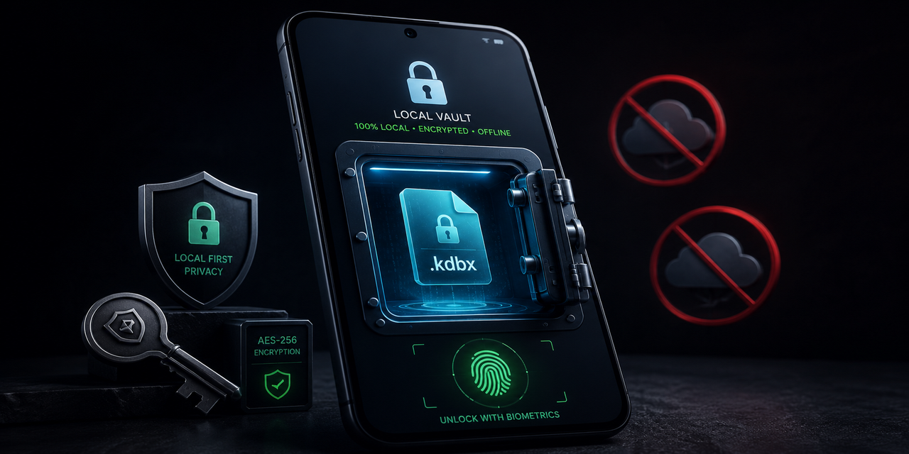 KeePassDX: o gerenciador de senhas que nunca envia nada para a nuvem