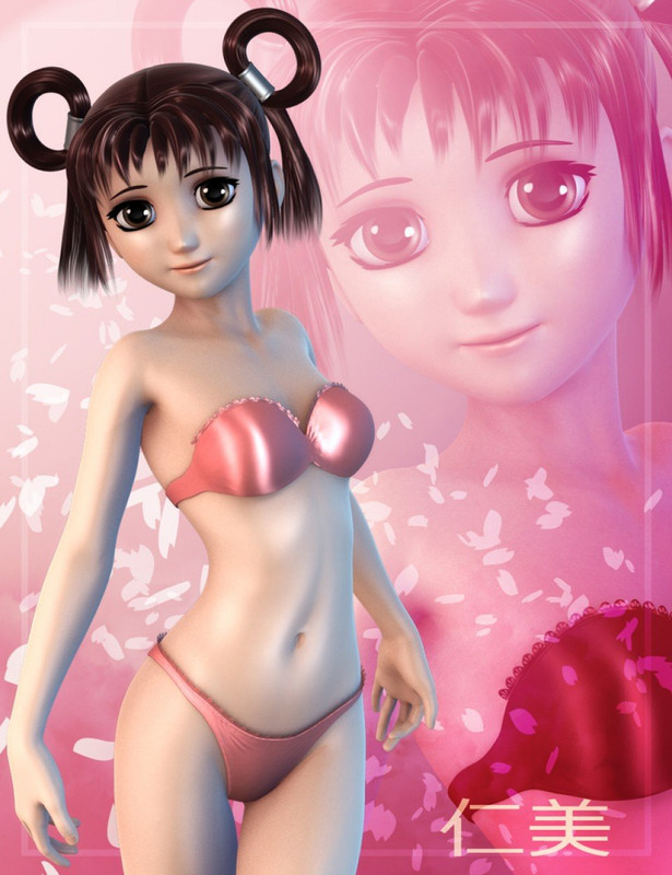 Hitomi 3D Anime Girl for Genesis