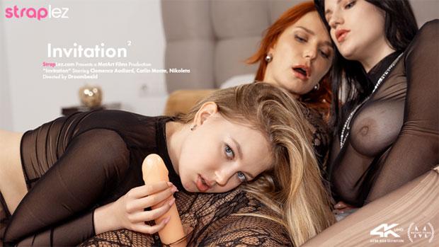 StrapLez – Clemence Audiard, Nikoleta, Catalina Monte – Invitation