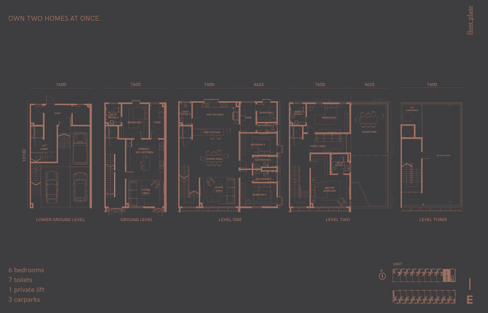 Enso Type E floor plan in Kayu Ara, Selangor