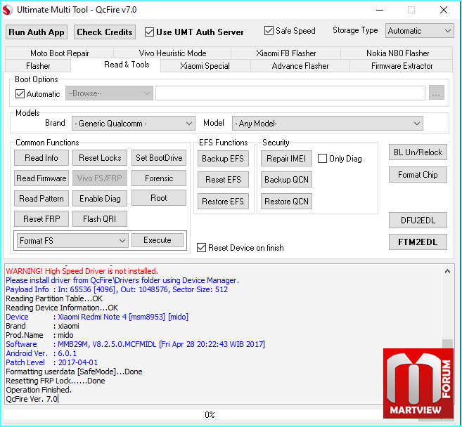 how to format redmi note 4 without password