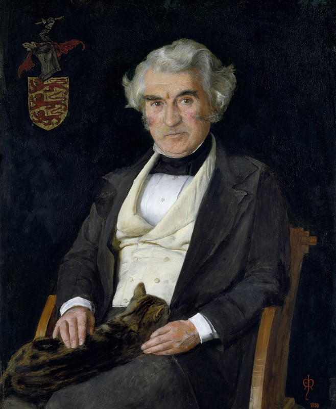 John Everett Millais - Portrait of Thomas Combe 1850  - (MeisterDrucke-242552)