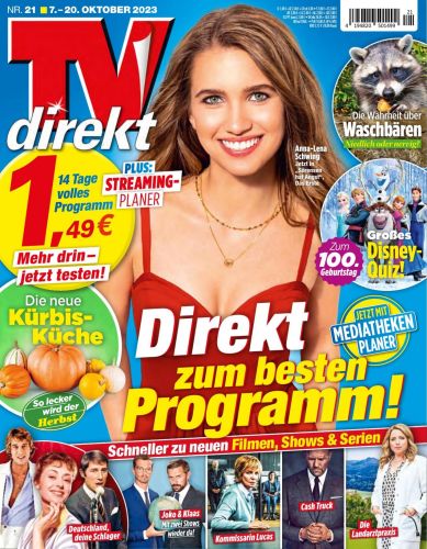 Cover: Tv direkt Magazin No 21 vom 07  Oktober 2023