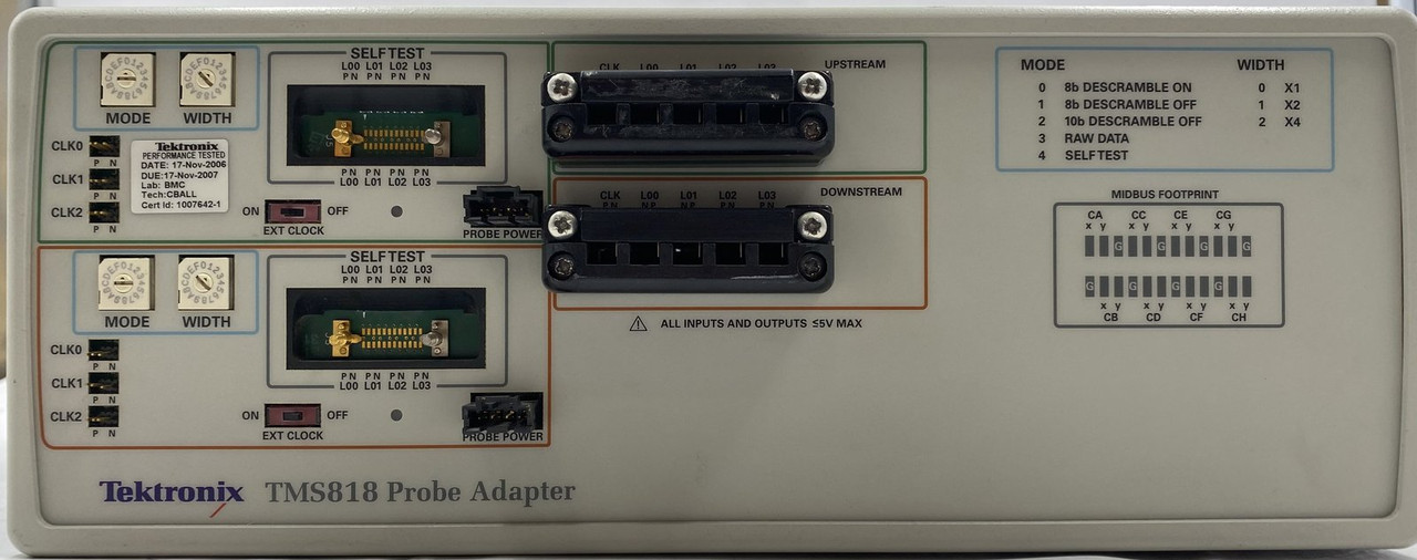 TEKTRONIX TMS818 PROBE ADAPTER