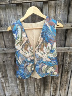 Gold Multicoloured Waistcoat- Adult 10