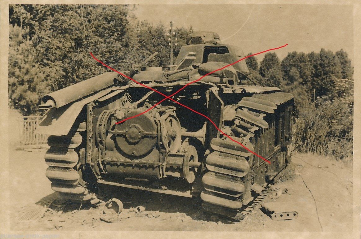 Foto Französischer Panzer tank 18 To.8,8 Flakbes