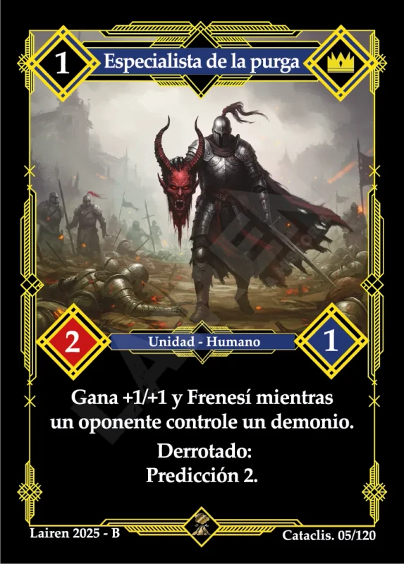 ESPECIALISTA DE LA PURGA