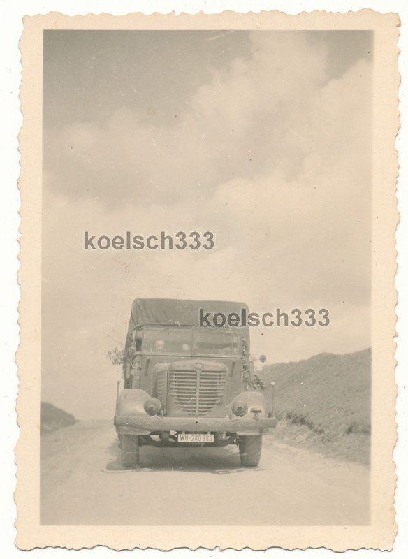 Foto Büssing NAG LKW Wehrmacht Artillerie Abt. O