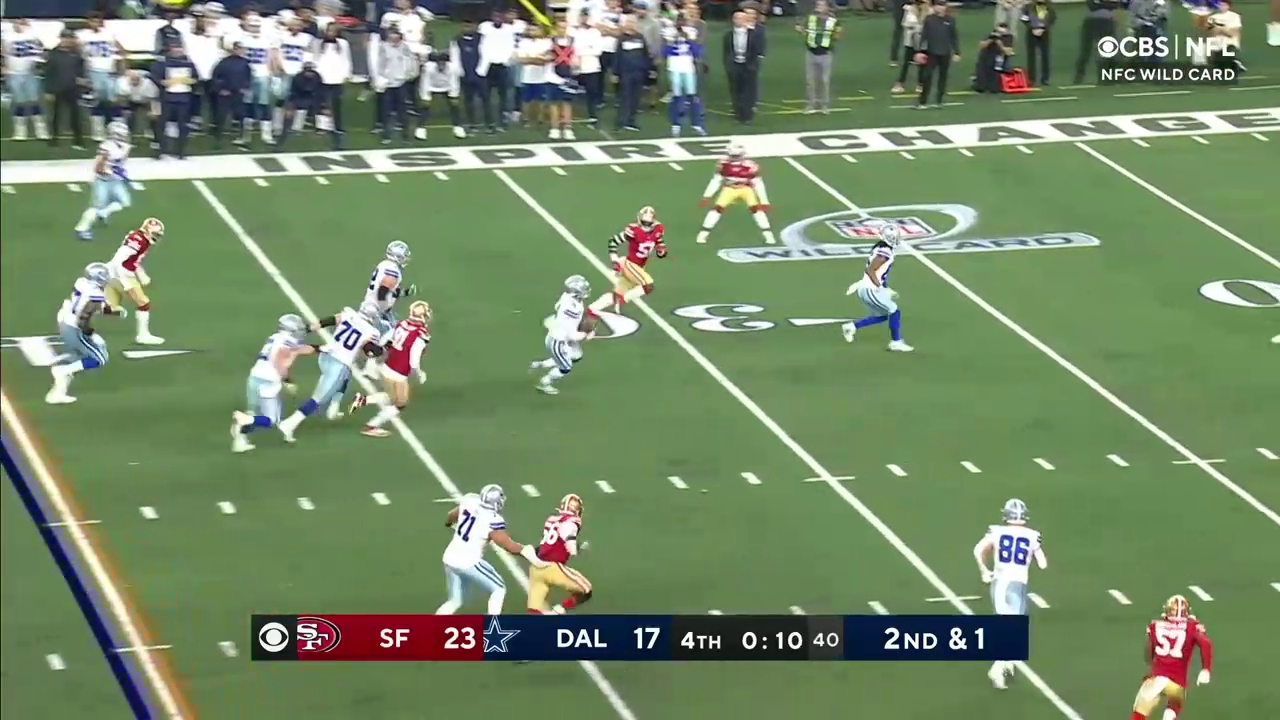 Opinion Dak ad libed that last play and could have run out of bounds