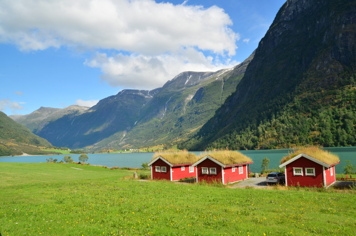 Noruega 10 días de cabañas y con niños - Blogs de Noruega - ETAPA 5- Glaciar Briksdal - Gaupne (11)