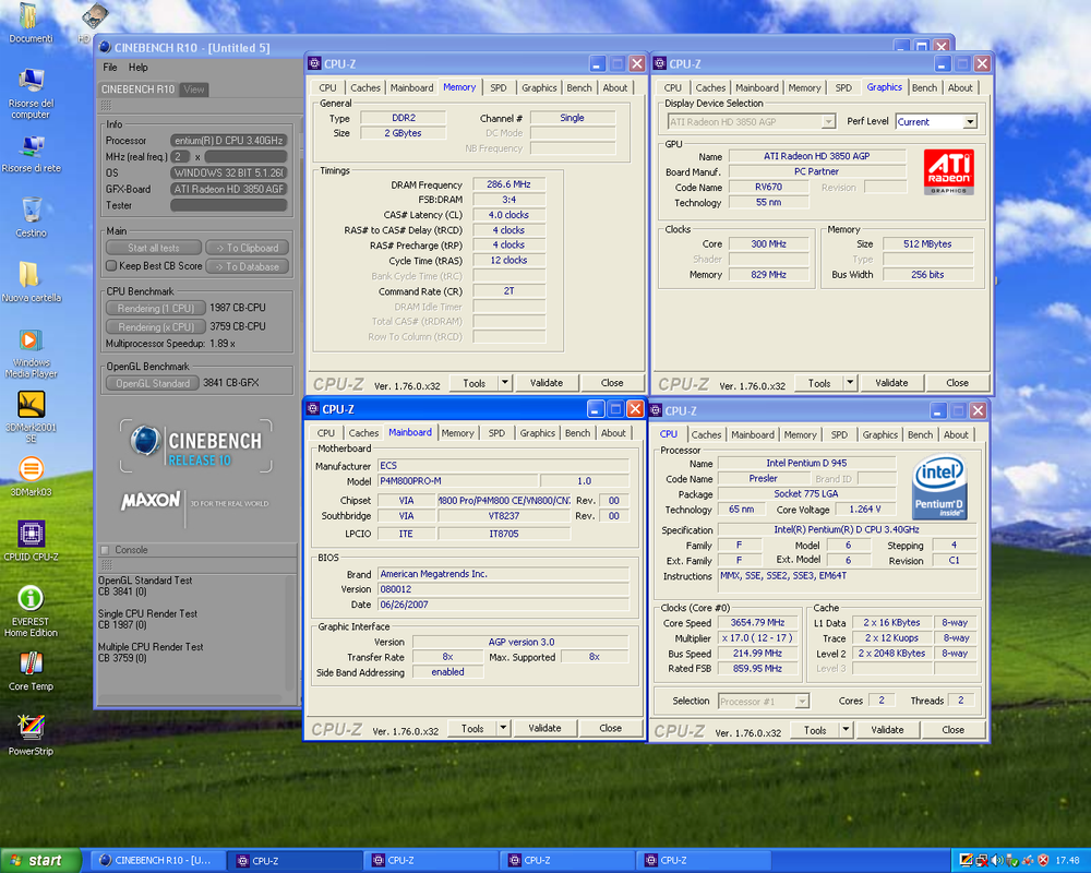 hd3850 700-950 p4 3.654 ram 533