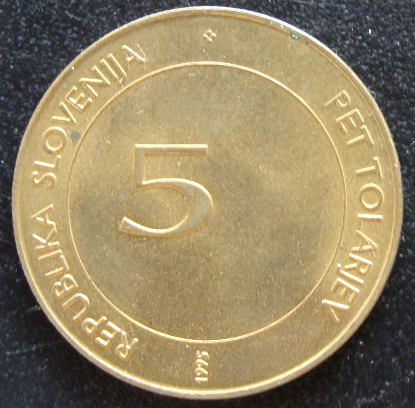 Eslovenia. Monedas conmemorativas de 5 Tolar (1993-1997) Completa. SLO-5-Tolar-1995-50-Aniversario-FAO-anv