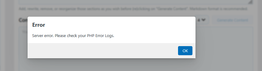 PHP error
