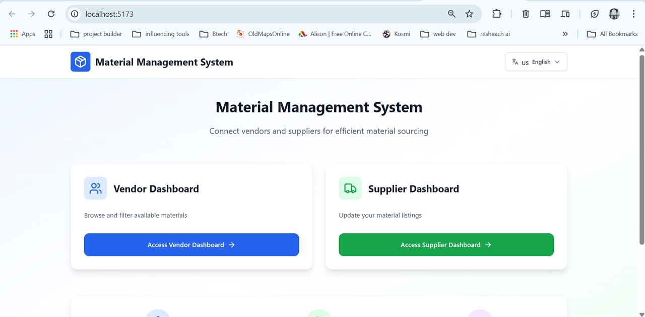 Material Management System
