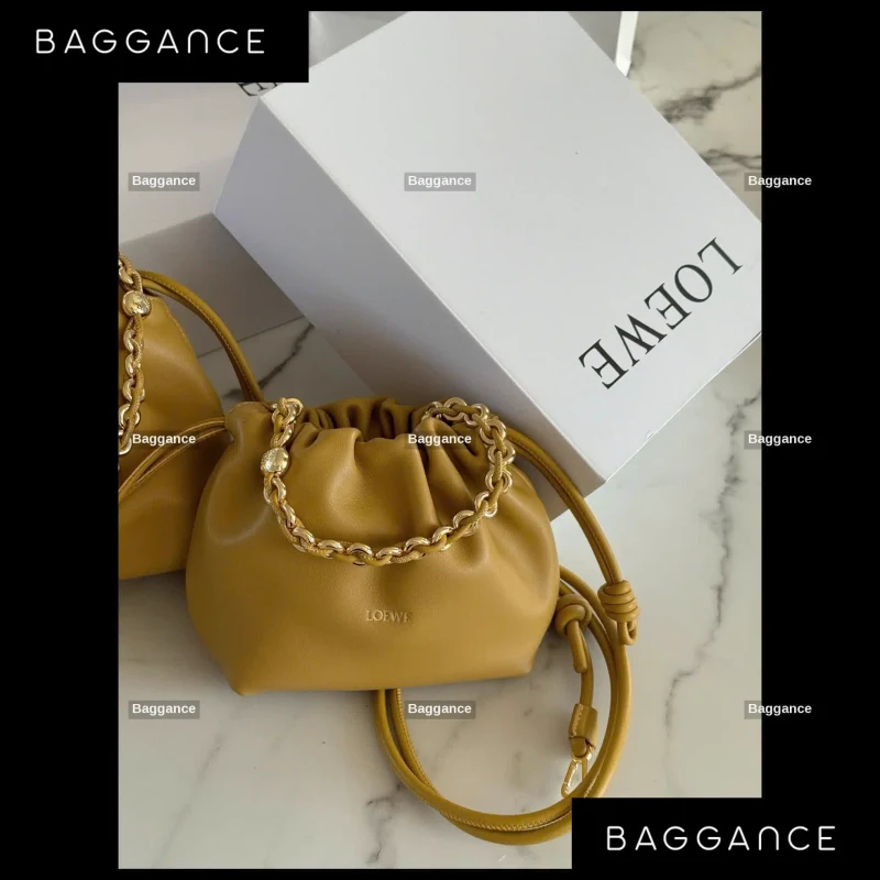 Loewe Purse Yellow Bag Full Box Size 22cm (Ref: EVLOFW-017)