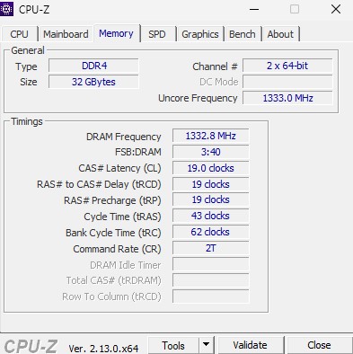 cpu z memoires