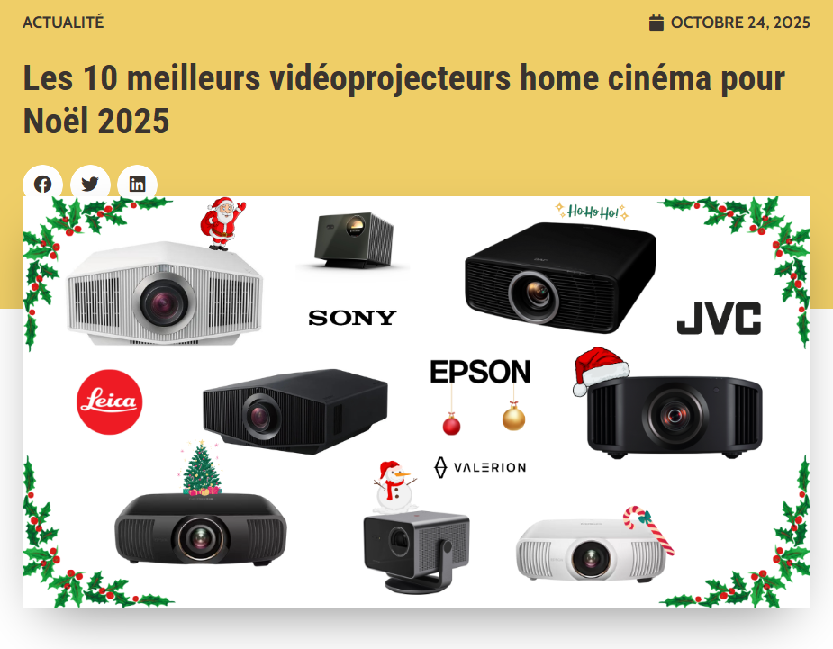 Les 10 meilleurs videoprojecteurs pour Noel 2025