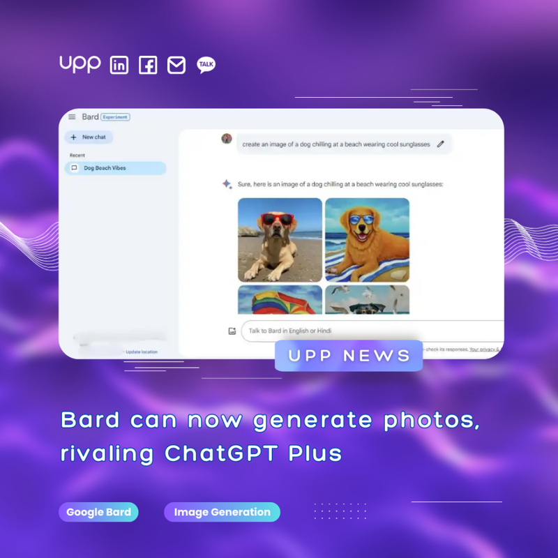 Bard can now generate photos.