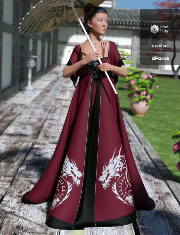 dForce Heilong Outfit for Genesis 8 Female(s) dForce Heilong Outfit for Genesis 8 Female(s)