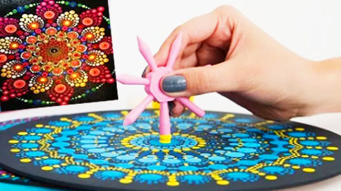 Set Marca puntos 6 puntas para para dotting puntillismo con pinturas