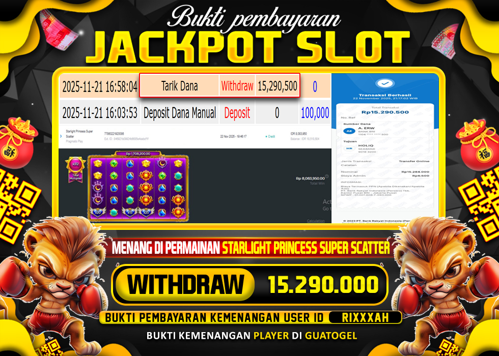 BUKTI JACKPOT LUNAS GUATOGEL