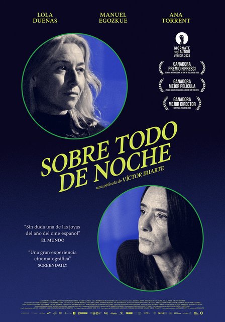 PÓSTER DE LA PELÍCULA “SOBRE TODO DE NOCHE” QUE LLEGARÁ A LOS CINES EL 1 DE DICIEMBRE