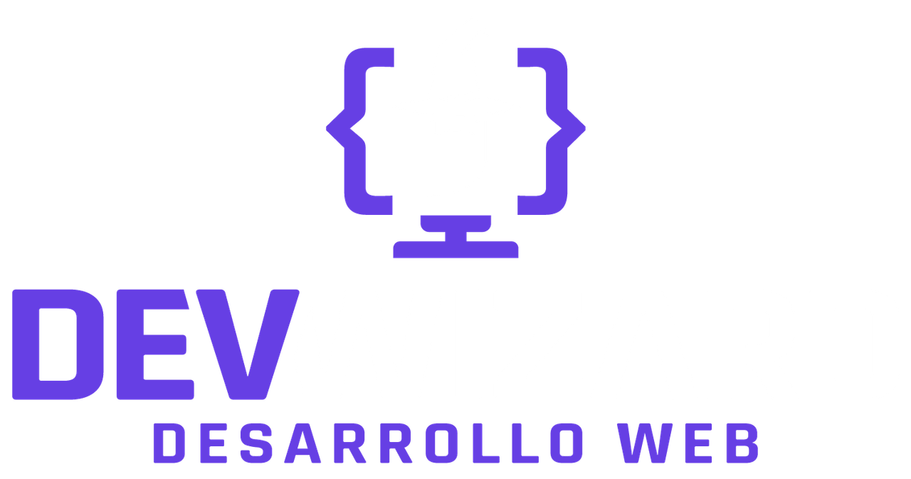 Dev Wizard Logotipo Vertical Blanco — Postimages