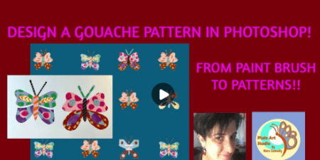 Design a Gouache Pattern In Photoshop: From Paint Brush to Digital Patterns!