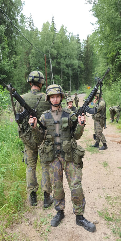 в финской армии ( егерь)