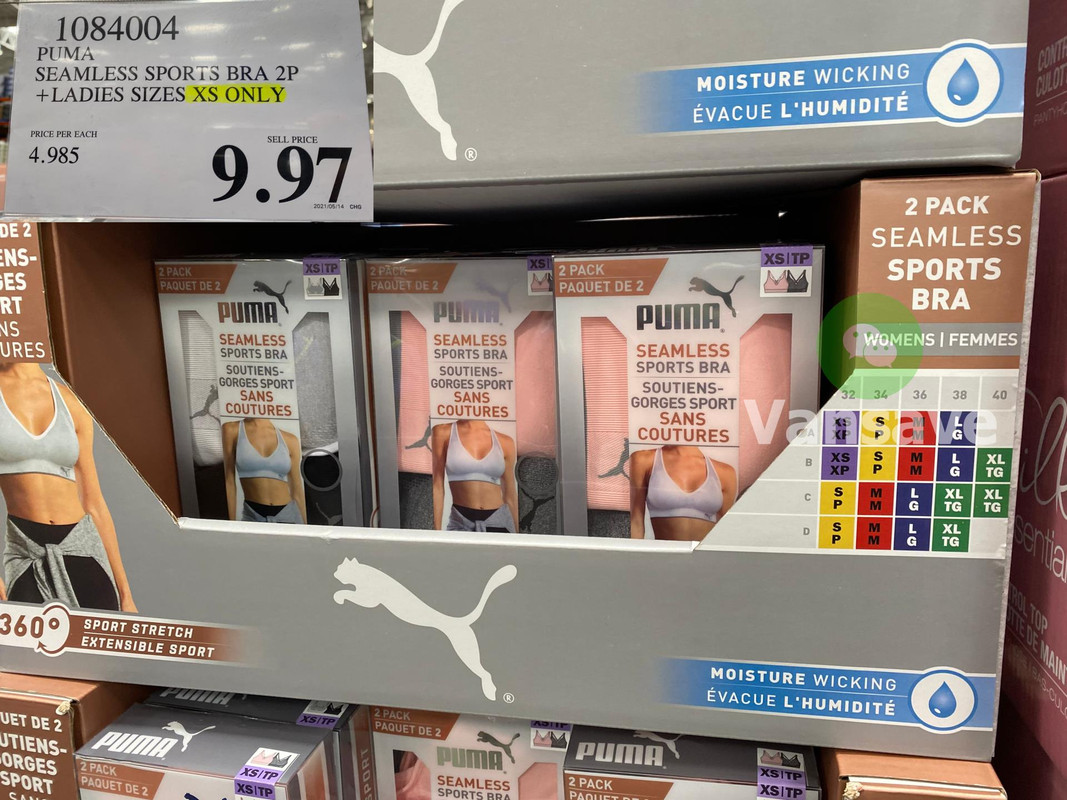 Puma Women's Sports Bra 2-Pack Only $14.99 at Costco