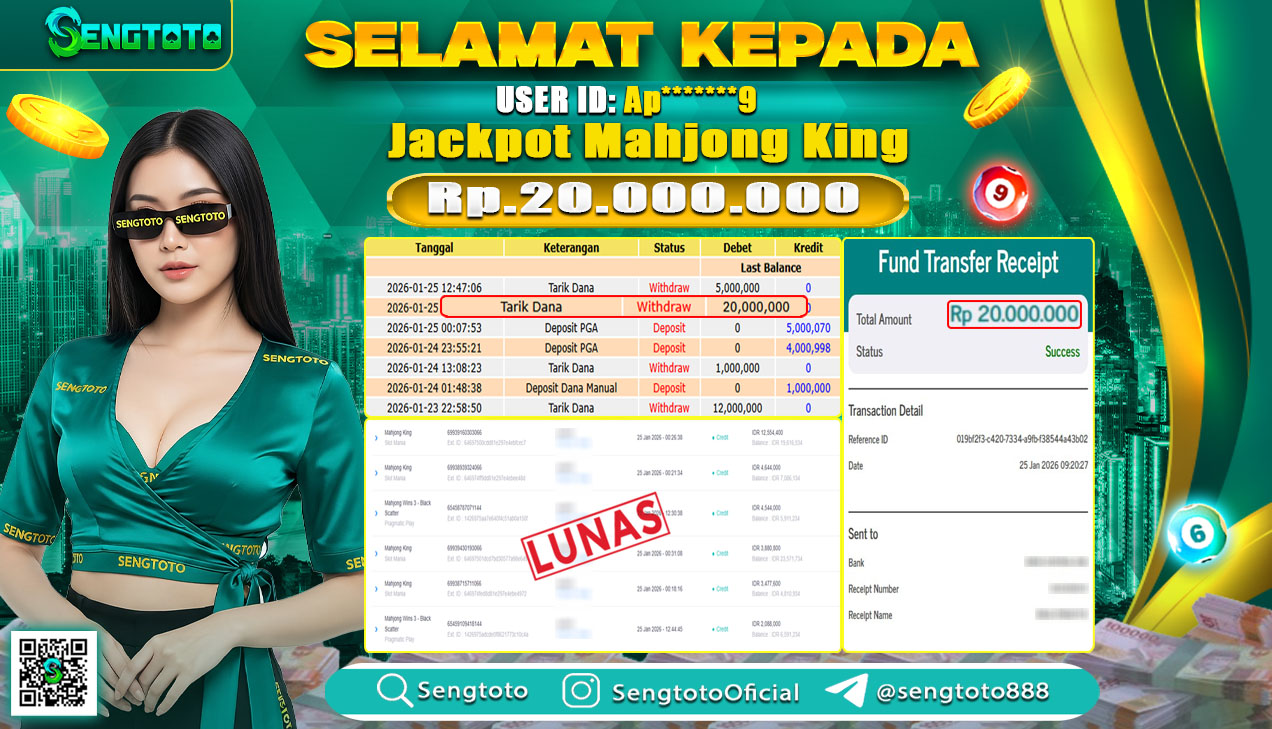 BUKTI PEMBAYARAN SLOT MAHJONG KING