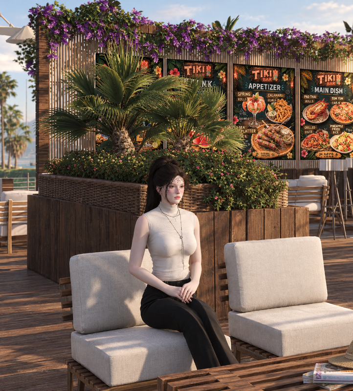 Golden Hour Tiki Bar Lounge
