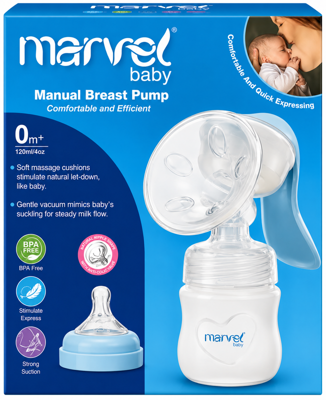 Marvel Baby Manual Breast Pump (120ml / 4oz)