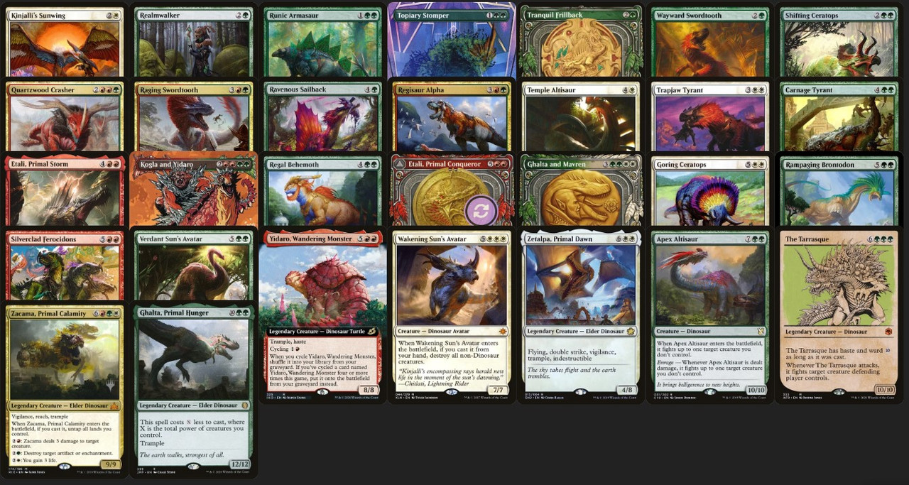 mtg dinosaur tribal commander deck Commander / EDH MTG decks TappedOut.net