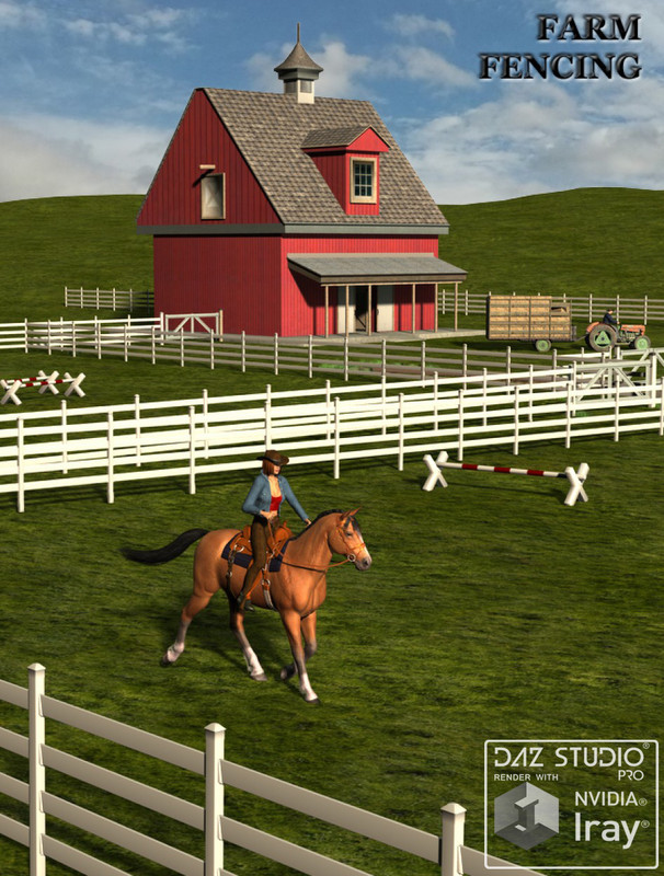 Farm Fencing (Update for Iray) Farm Fencing (Update for Iray)