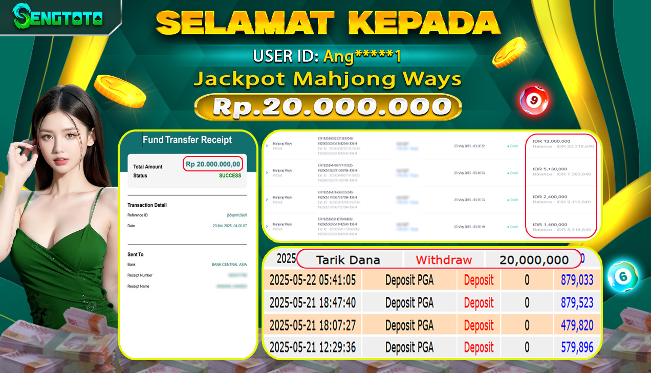 BUKTI PEMBAYARAN SLOT MAHJONG WAYS