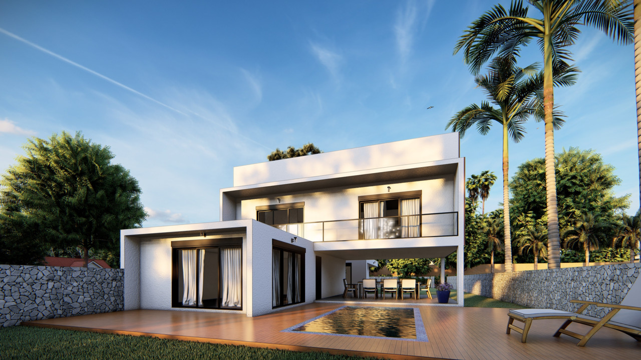 Villa en L avec piscine à La Réunion