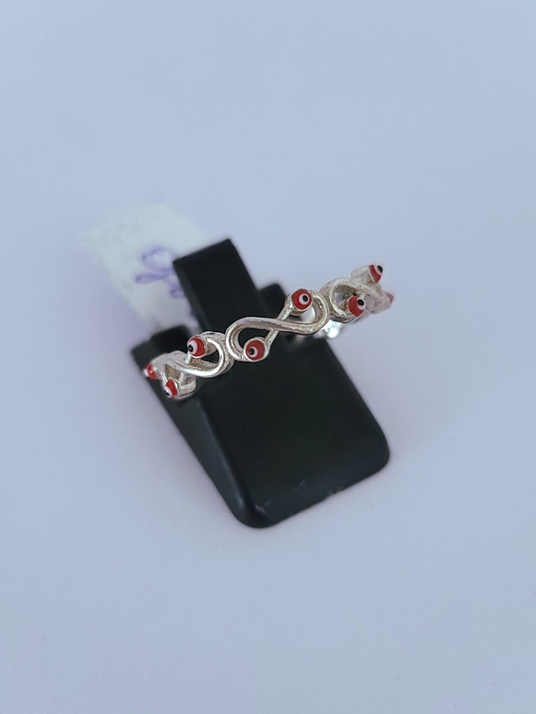 Anillo trenzado ojo turco