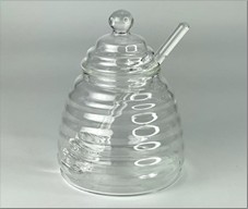 Медівниця скляна Хані 500мл