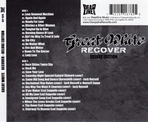 Great White - Recover (2007) [Deluxe Edition 2CD] Lossless