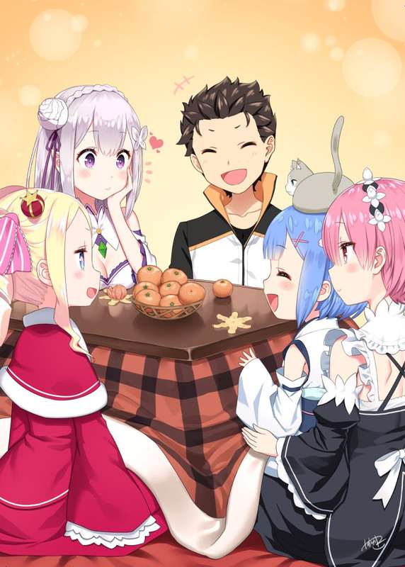 beatrice-emilia-natsuki-subaru-ram-and-rem-re-zero-kara-hajime.