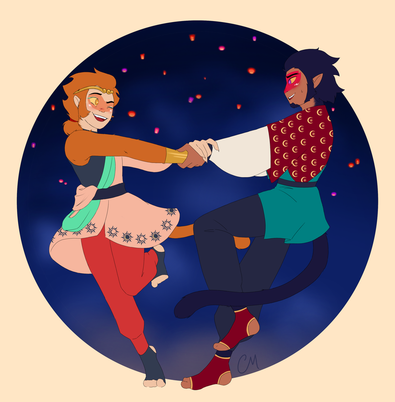 Wukong and Macaque dancing