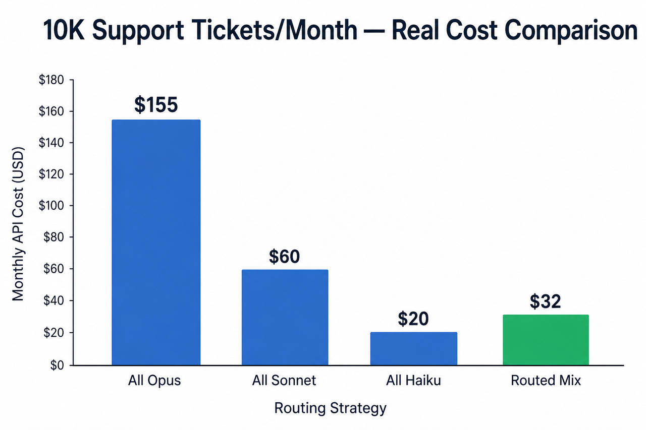 Claude Haiku vs Sonnet vs Opus which one 2026 — real cost comparison bar chart