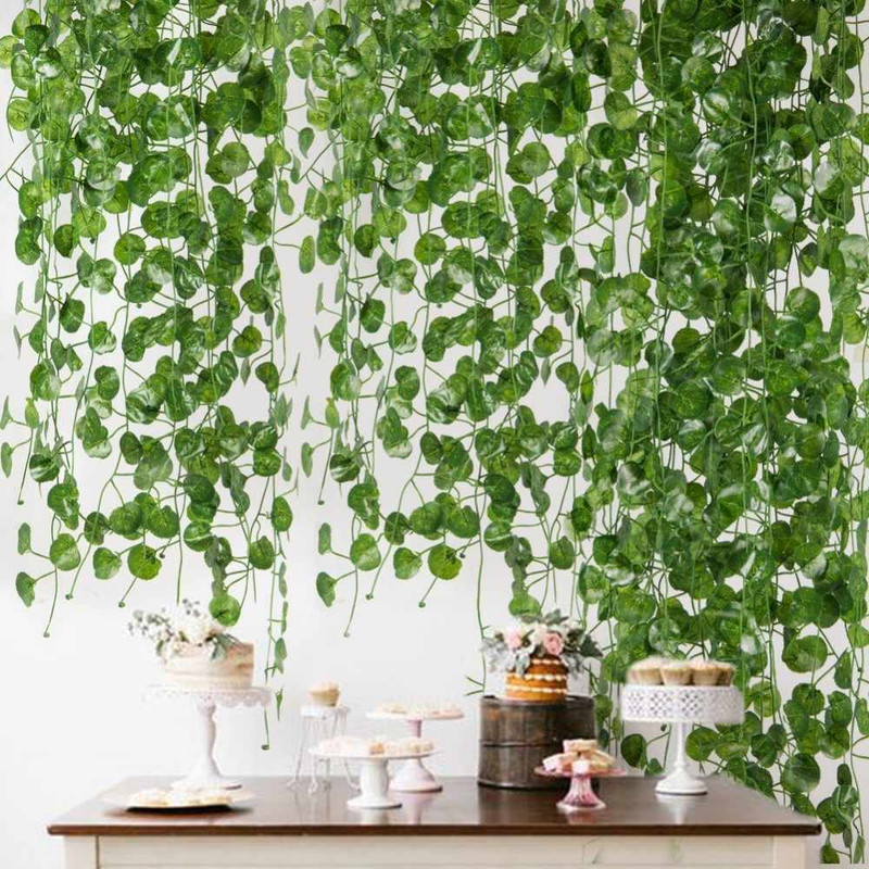 OSUKI Artificial Plant Leaf Home D cor 5 Rolls