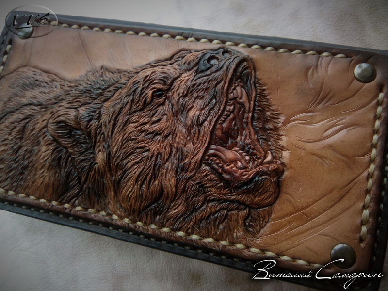 кошелек медведь бурый ж2